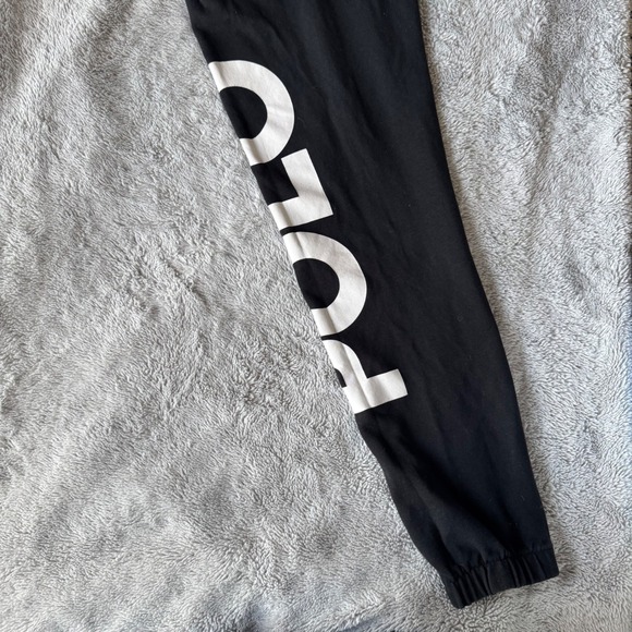 Polo Ralph Lauren Womens Black Logo Graphic Joggers Sweatpants Medium - Picture 2 of 5